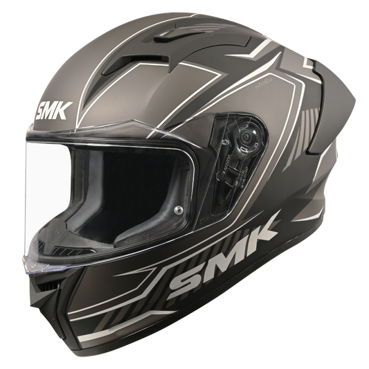 SMK STELLAR ADOX HELMETS - MATT BLACK GREY