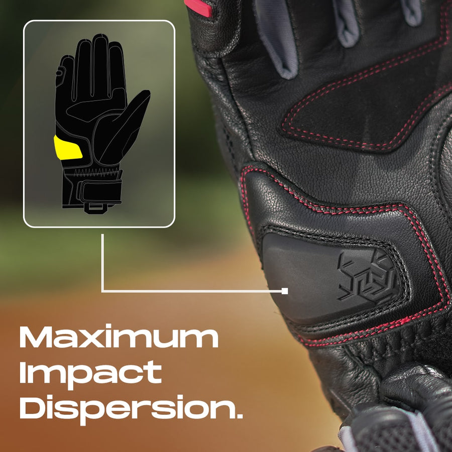 KORDA ADVENTURE RIDING GLOVES - BLACK