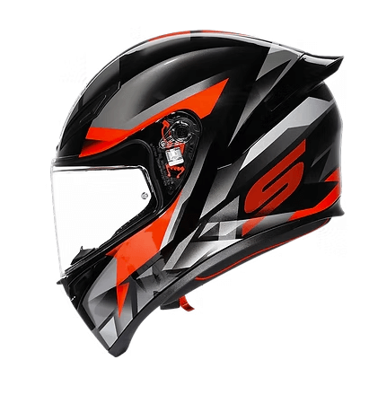 AGV K1 S Helmet Fastlap - Black Grey Red