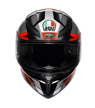 AGV K1 S Helmet Fastlap - Black Grey Red