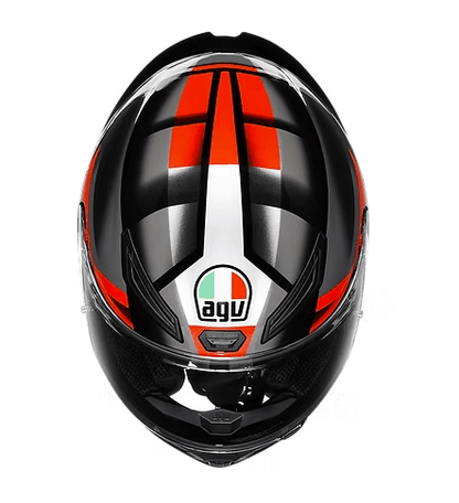 AGV K1 S Helmet Fastlap - Black Grey Red