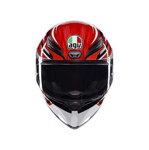 AGV K1 S Helmet Lion - Black Red White