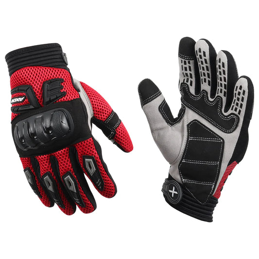 Axor Airstream Riding Gloves - Black Red