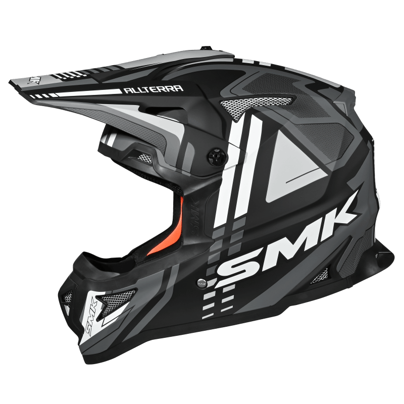 SMK Allterra X-Sprint Helmet - MA 261 Matt Black Grey White