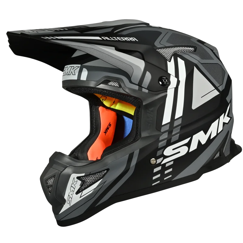 SMK Allterra X-Sprint Helmet - MA 261 Matt Black Grey White