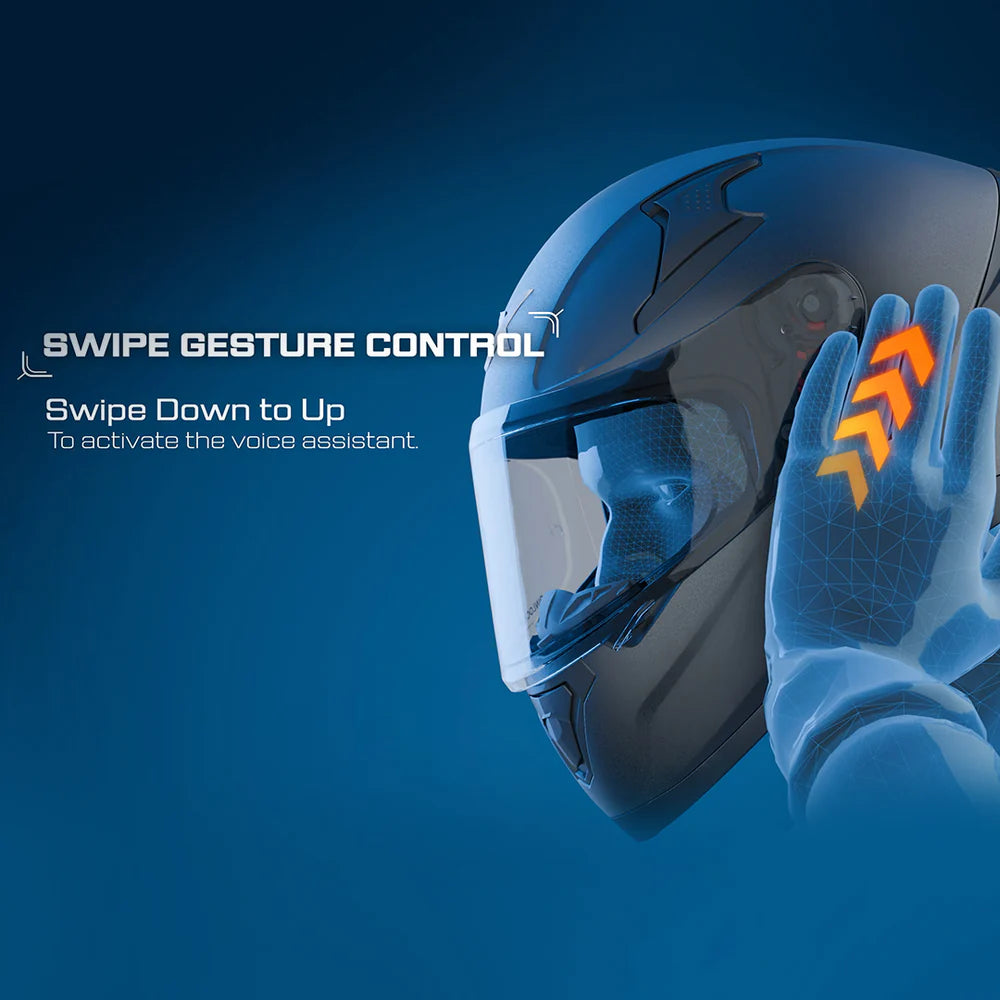 Axor X Altor Apex Smart Bluetooth Helmet - Black