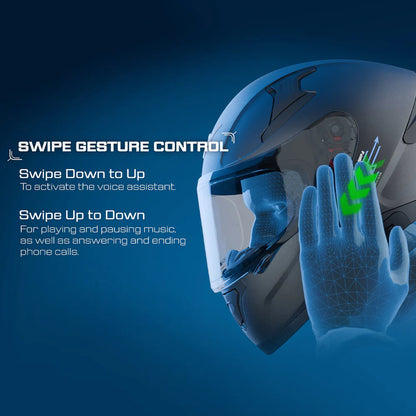 Axor X Altor Apex Smart Bluetooth Helmet - Black