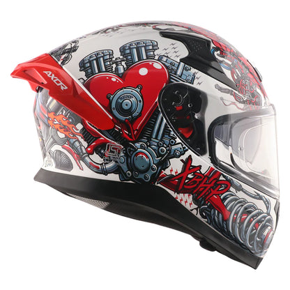 Axor XBHP Bionic Helmet - White Red