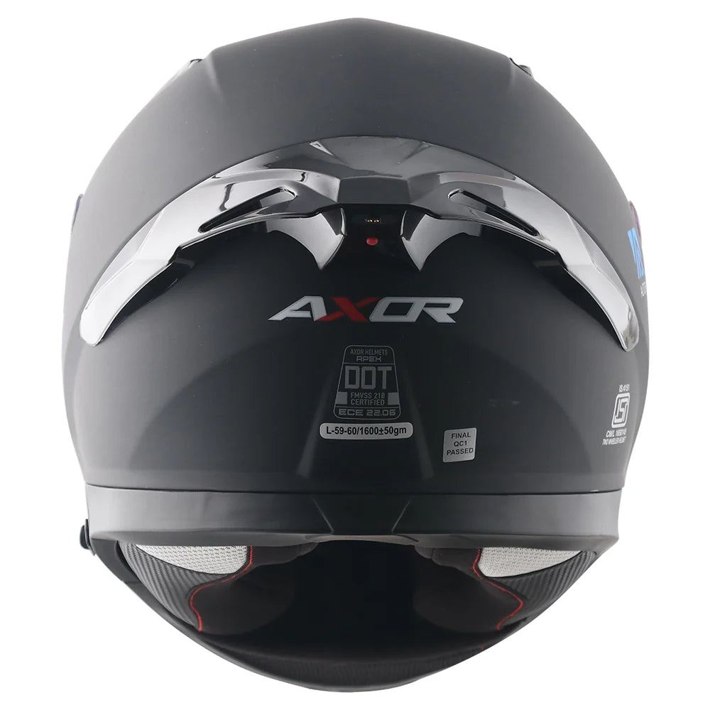 Axor X Altor Apex Smart Bluetooth Helmet - Dull Black