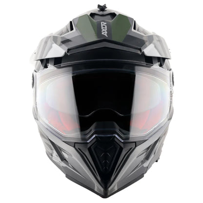 AXOR X-Cross Dual Visor Orbit Helmet - Athena Grey Black