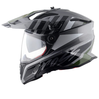 AXOR X-Cross Dual Visor Orbit Helmet - Athena Grey Black