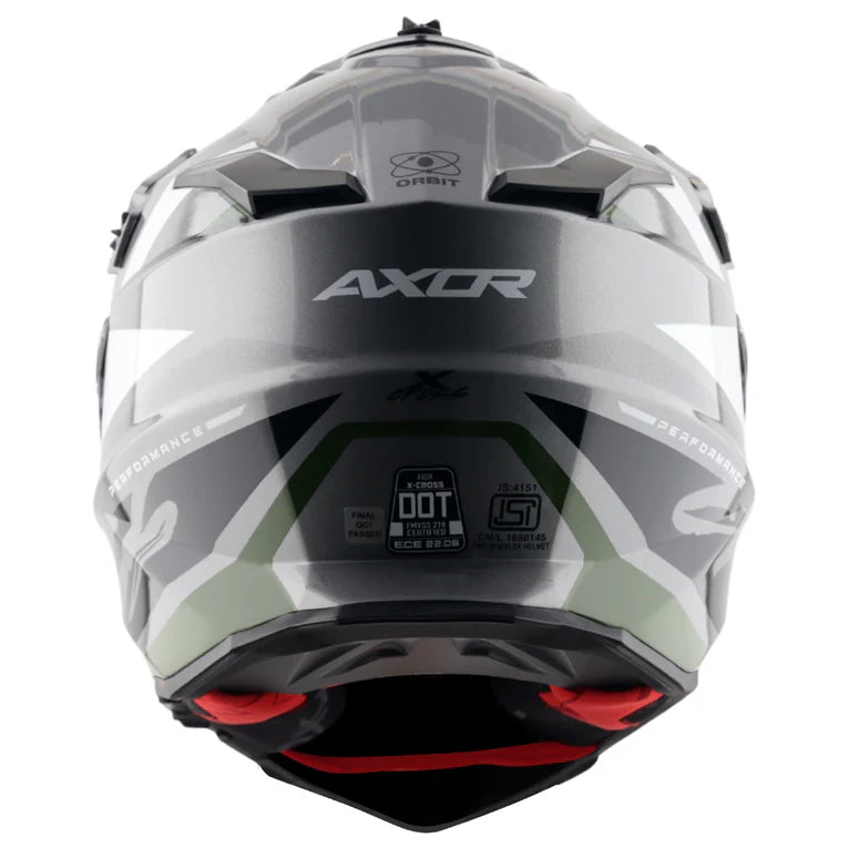 AXOR X-Cross Dual Visor Orbit Helmet - Athena Grey Black