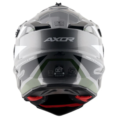AXOR X-Cross Dual Visor Orbit Helmet - Athena Grey Black