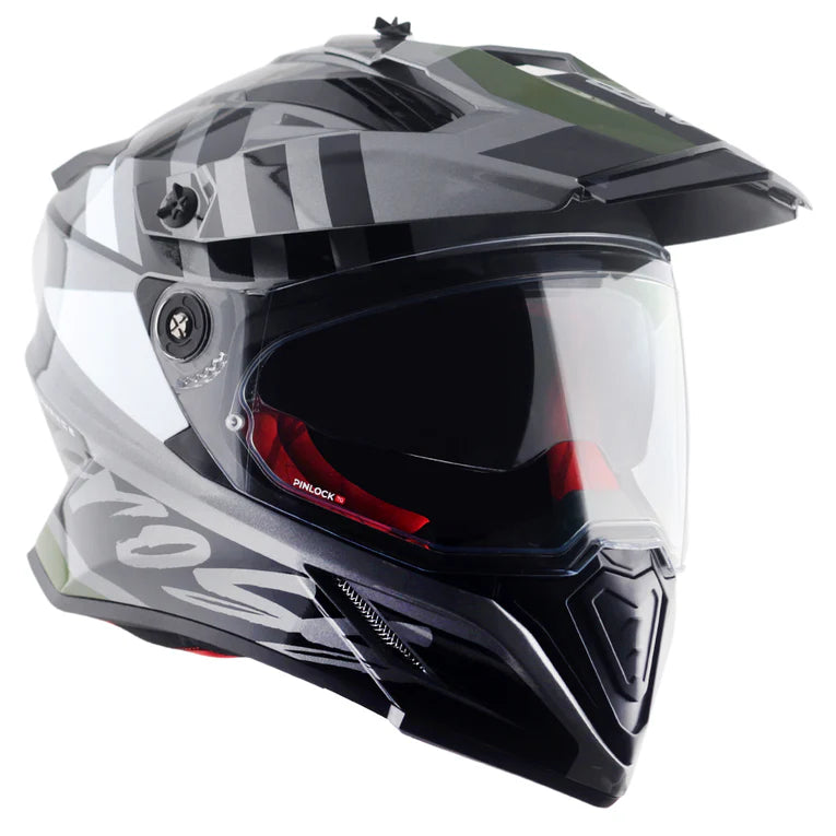 AXOR X-Cross Dual Visor Orbit Helmet - Athena Grey Black