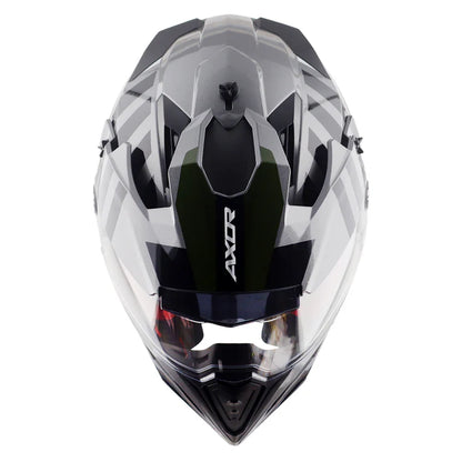 AXOR X-Cross Dual Visor Orbit Helmet - Athena Grey Black