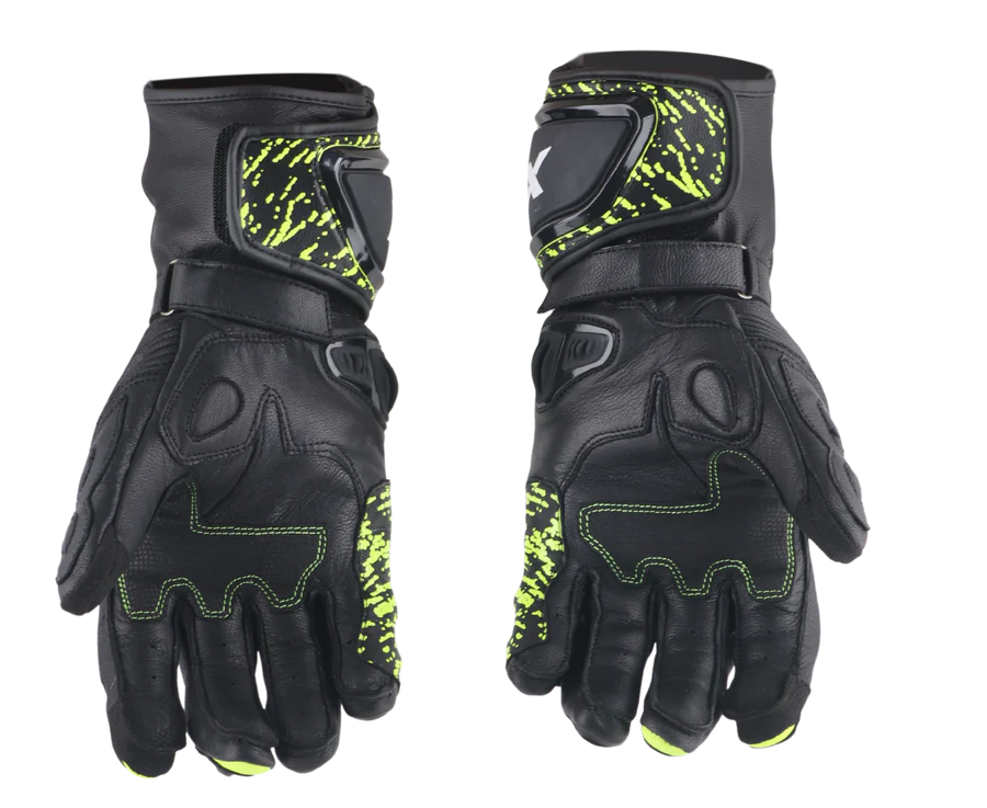 Axor Enzo Riding Gloves - Black Neon Yellow