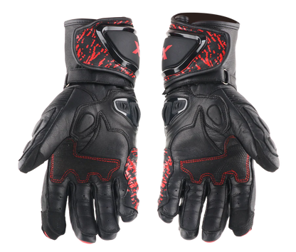 Axor Enzo Riding Gloves - Black Red