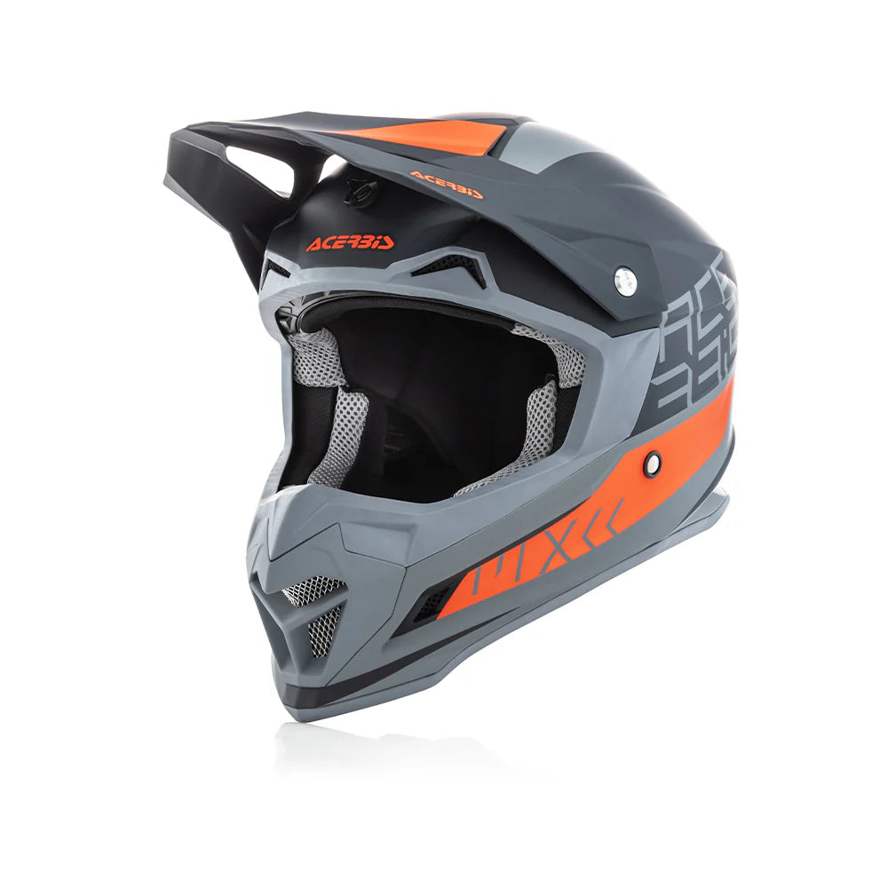 Acerbis Profile 4 Motocross Riding Helmet - Black Orange