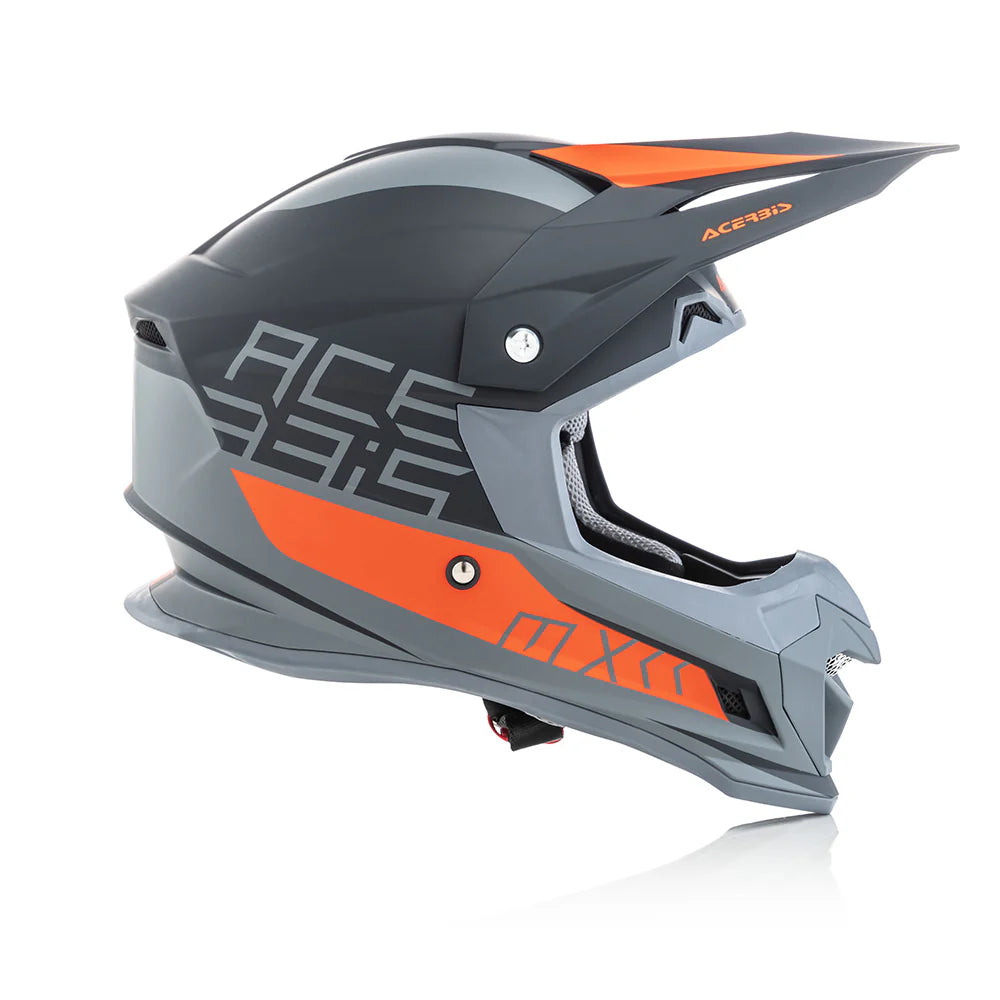 Acerbis Profile 4 Motocross Riding Helmet - Black Orange