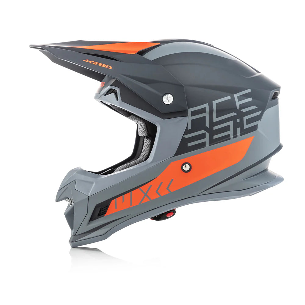 Acerbis Profile 4 Motocross Riding Helmet - Black Orange