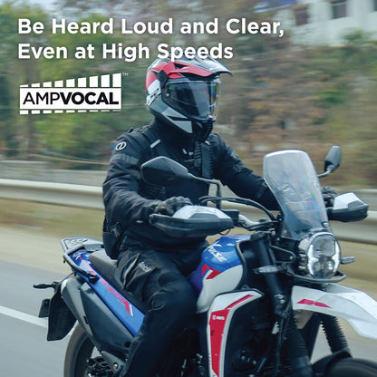 BluArmor C40 Grid - Motorcycle Helmet Intercom