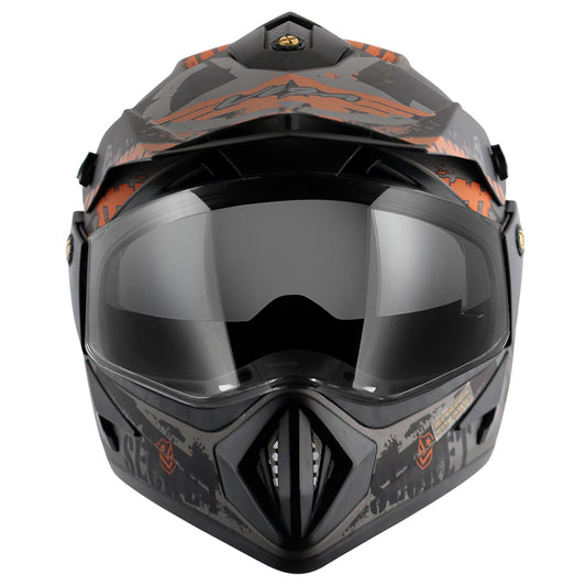 Vega Off Road DV Secret Helmet - Dull Anthracite Black