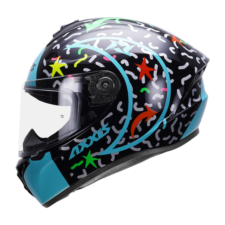 AXXIS DRAKEN S CRAZY HELMET - BLUE