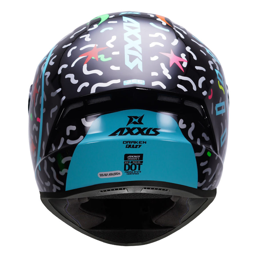 AXXIS DRAKEN S CRAZY HELMET - BLUE