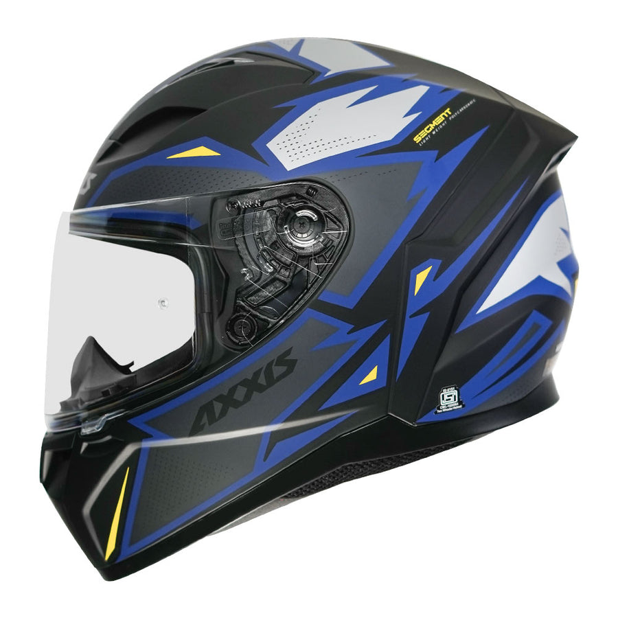 AXXIS SEGMENT MAD HELMET - MATT GREY – Motorizzr