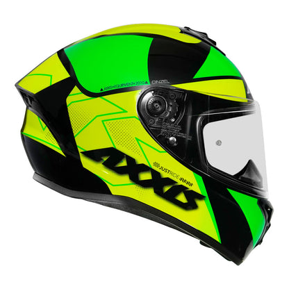 AXXIS DRAKEN S CINZEL HELMET - FLUORESCENT YELLOW