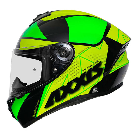 AXXIS DRAKEN S CINZEL HELMET - FLUORESCENT YELLOW