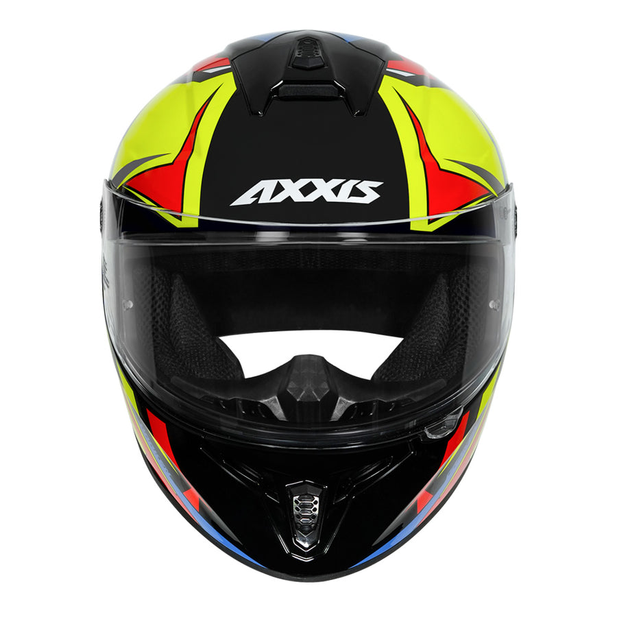 AXXIS DRAKEN S VECTOR HELMET - GLOSS FLUORESCENT YELLOW