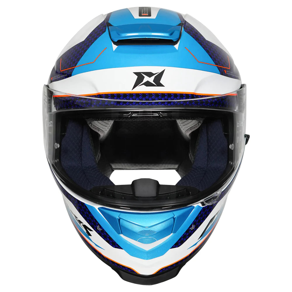 AXXIS EAGLE SV RX HELMET - WHITE/BLUE