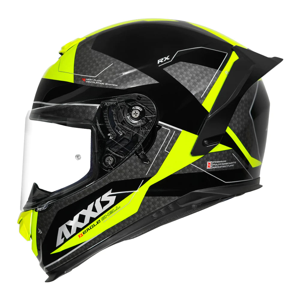 AXXIS EAGLE SV RX HELMET - FLUORESCENT YELLOW