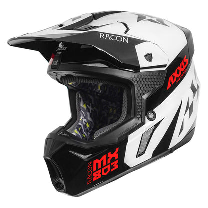 AXXIS WOLF RACON MOTOCROSS HELMET - RED