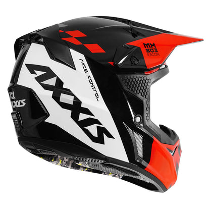 AXXIS WOLF RACON MOTOCROSS HELMET - RED