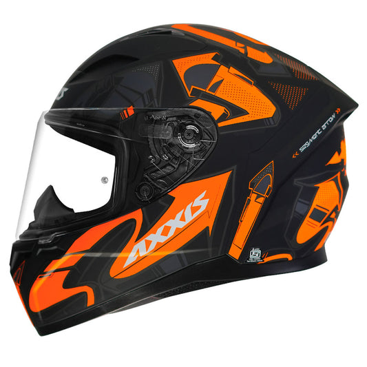 AXXIS SEGMENT ARROWS HELMET - MATT FLUORESCENT ORANGE