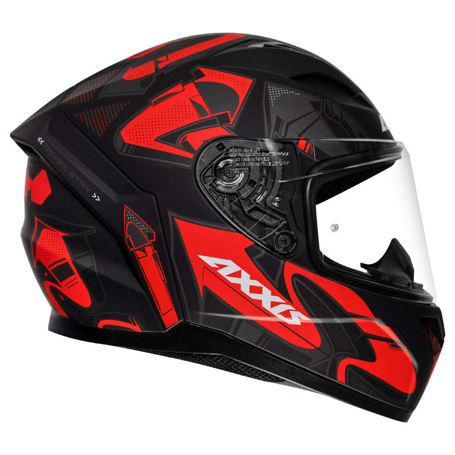 AXXIS SEGMENT ARROWS HELMET - MATT FLUORESCENT RED