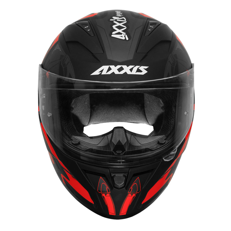 AXXIS SEGMENT ARROWS HELMET - MATT FLUORESCENT RED