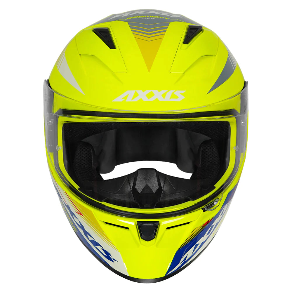 AXXIS SEGMENT CROX HELMET - GLOSSY FLUO YELLOW