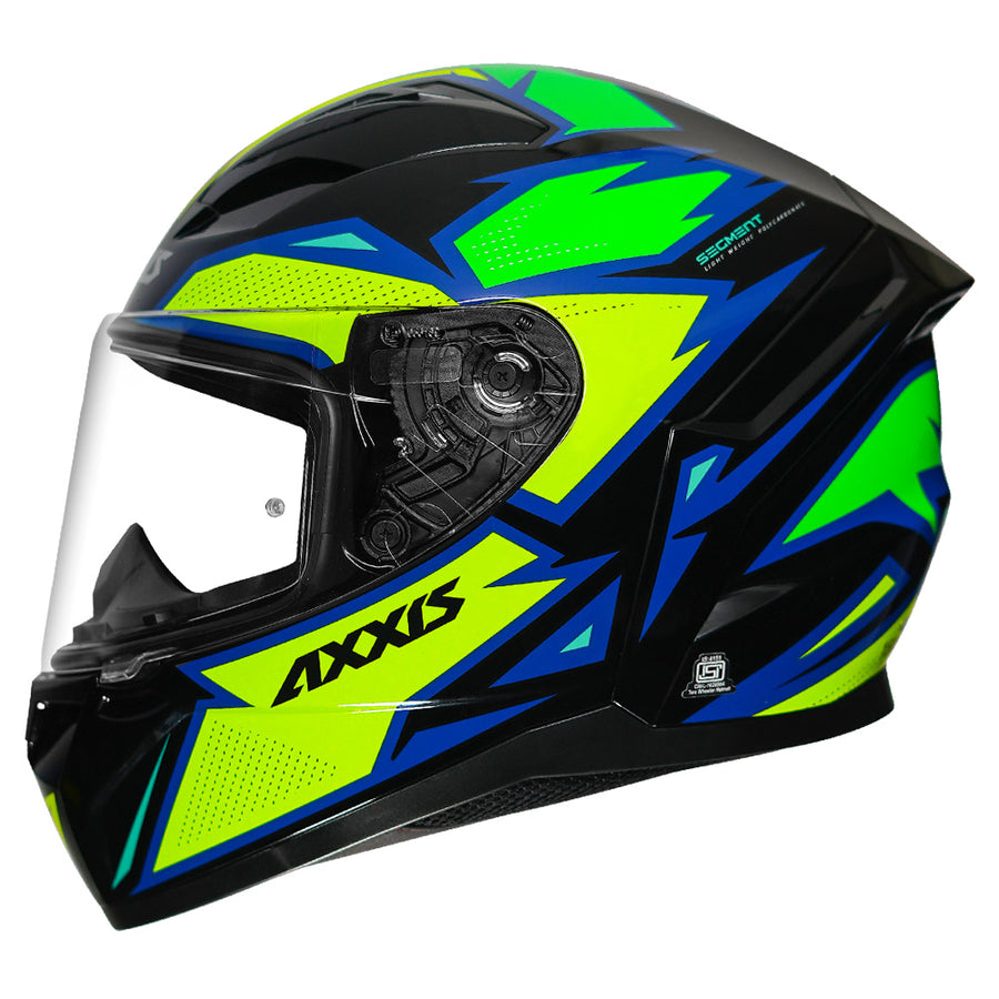 AXXIS SEGMENT MAD HELMET - GLOSS FLUORESCENT YELLOW