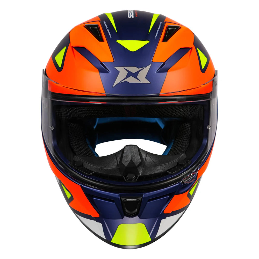 AXXIS SEGMENT SEEK HELMET - MATT FLUORESCENT ORANGE