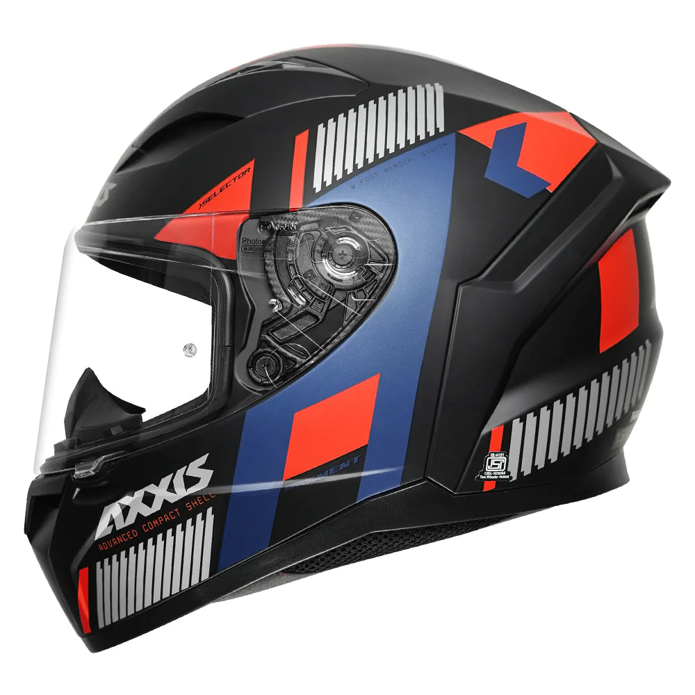 AXXIS SEGMENT SELECTOR HELMET - MATT RED – Motorizzr
