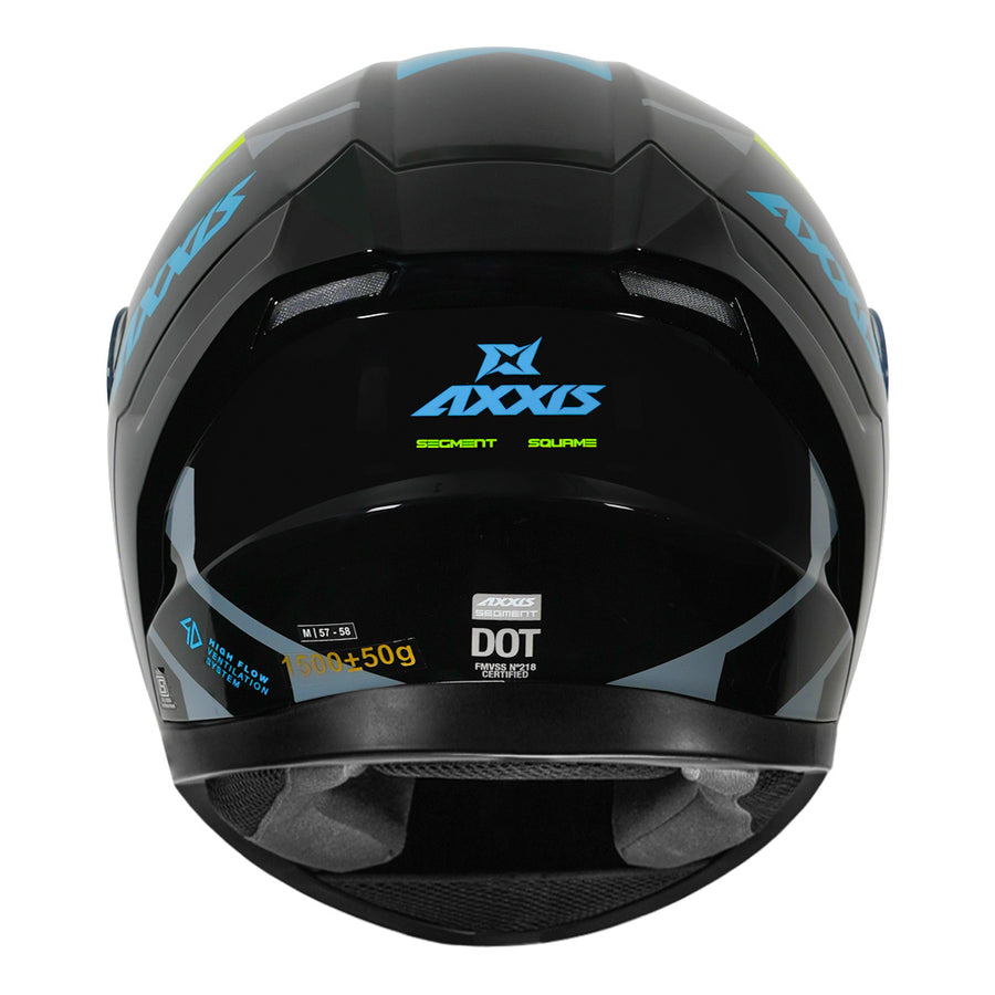 AXXIS SEGMENT SQUAME HELMET - BLUE – Motorizzr