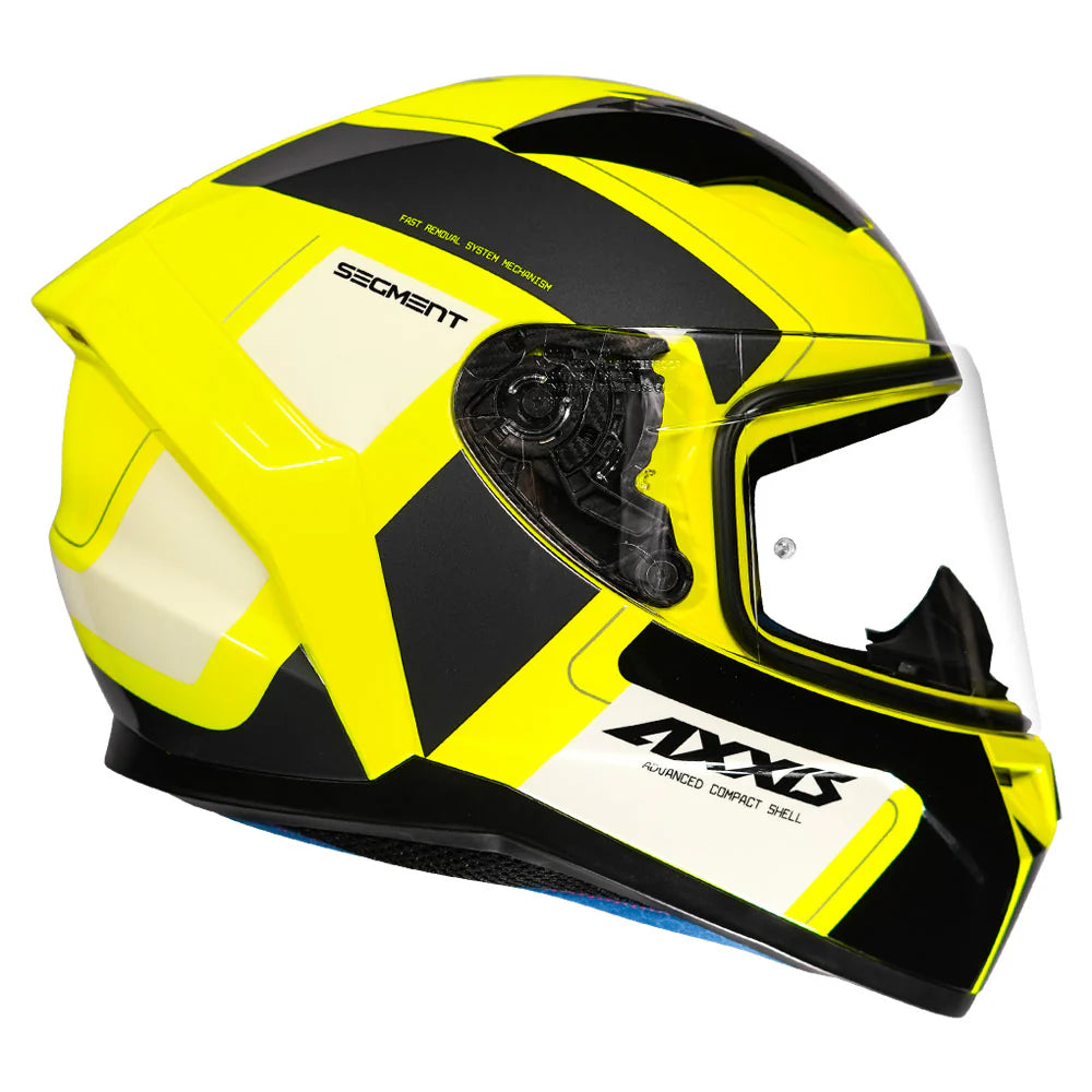 AXXIS SEGMENT VANTAGE HELMET - GLOSS FLUORESCENT YELLOW