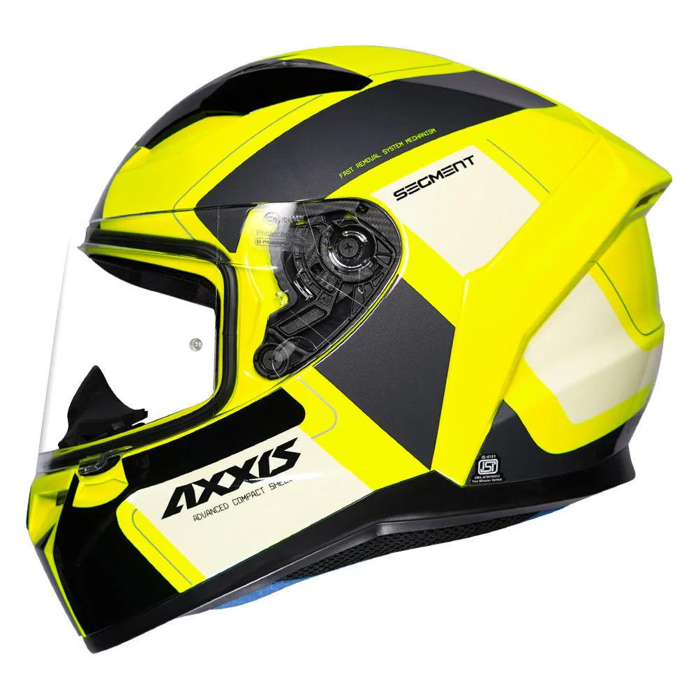 AXXIS SEGMENT VANTAGE HELMET - GLOSS FLUORESCENT YELLOW