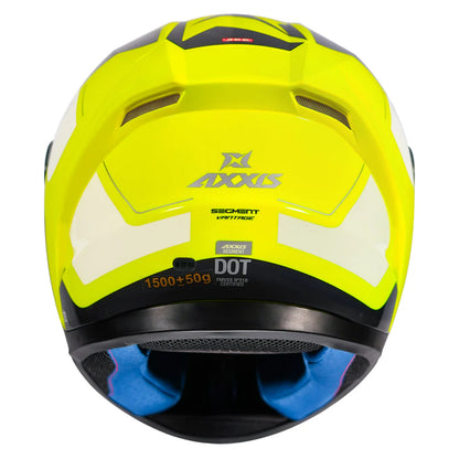 AXXIS SEGMENT VANTAGE HELMET - GLOSS FLUORESCENT YELLOW