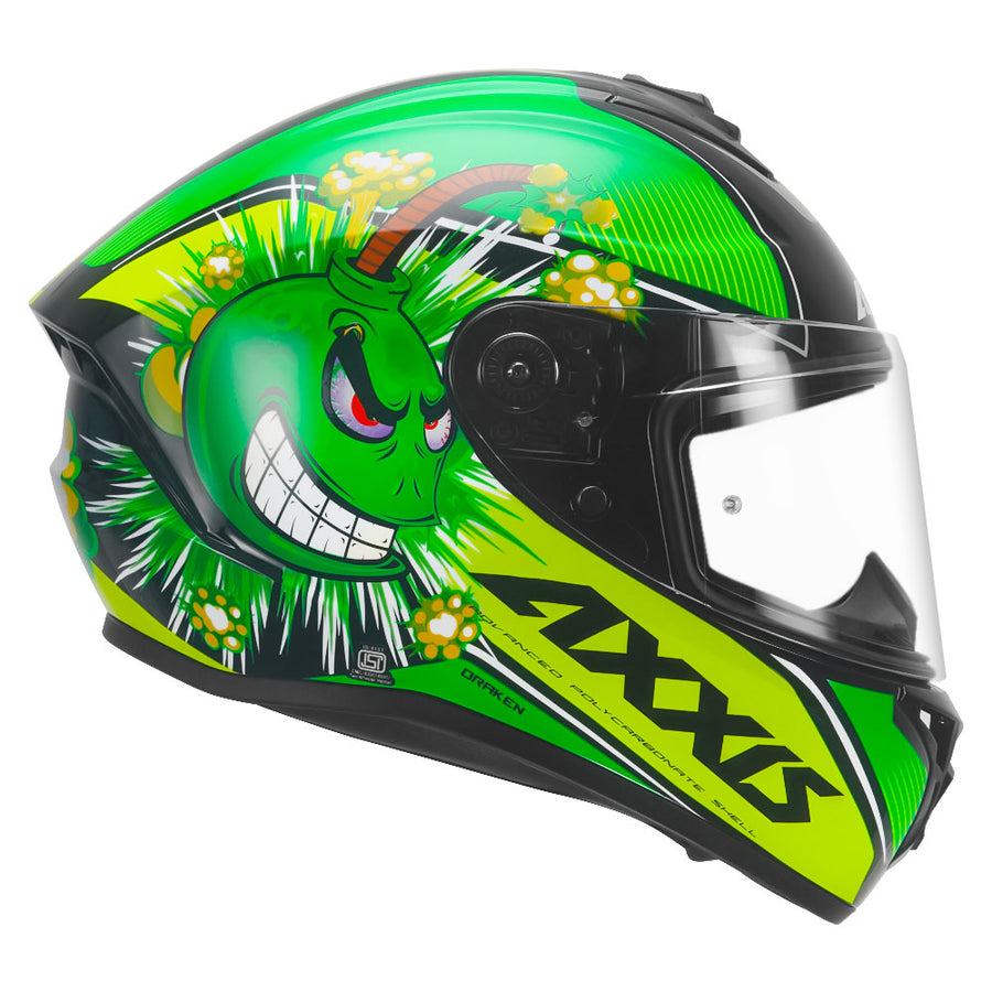 AXXIS DRAKEN S BOMS HELMET - GREEN