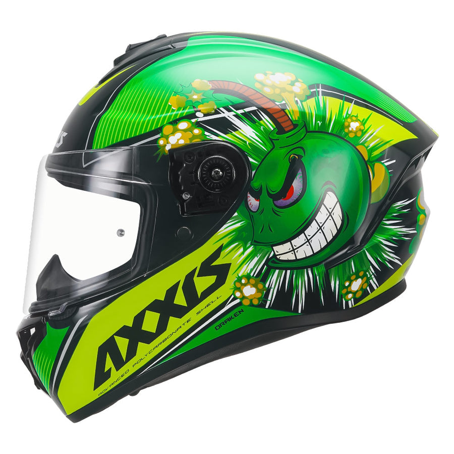 AXXIS DRAKEN S BOMS HELMET - GREEN