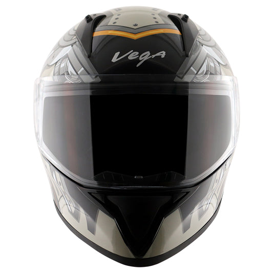 Vega Bolt Super Hero Helmet - Black Grey